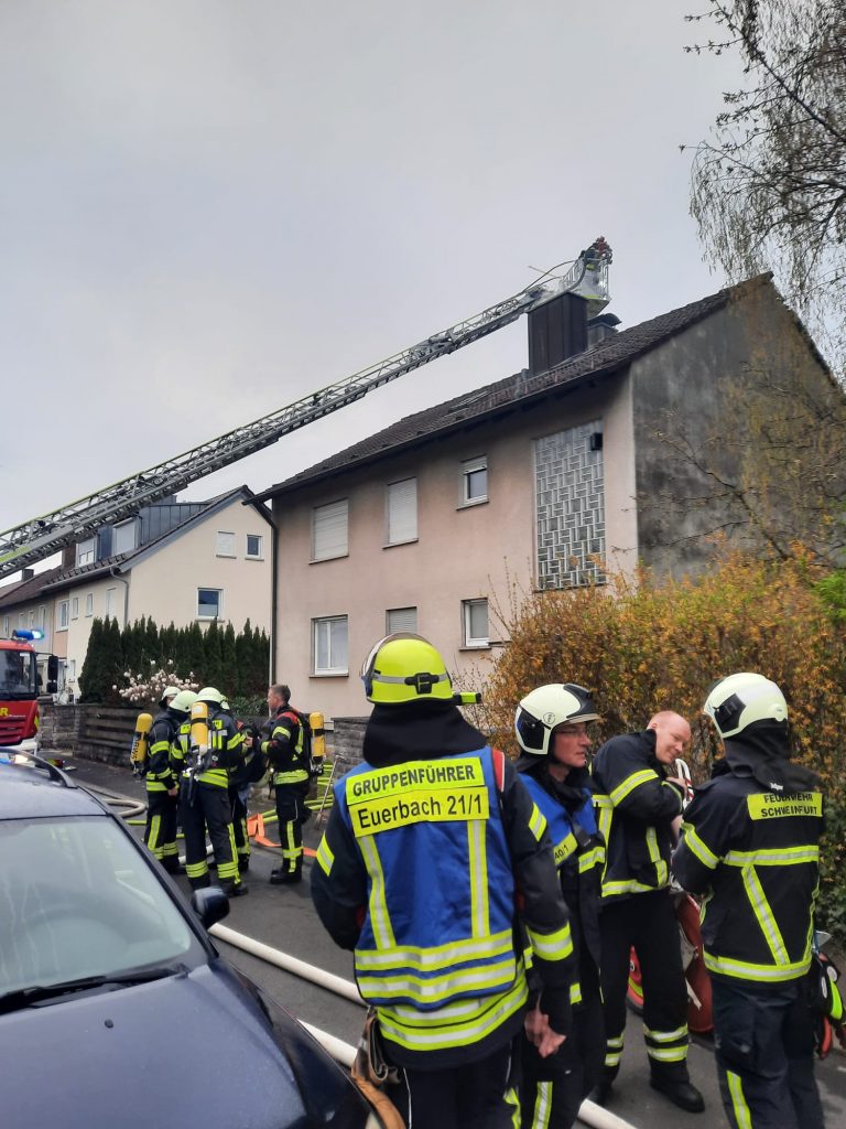 Brand Dachstuhl in Niederwerrn