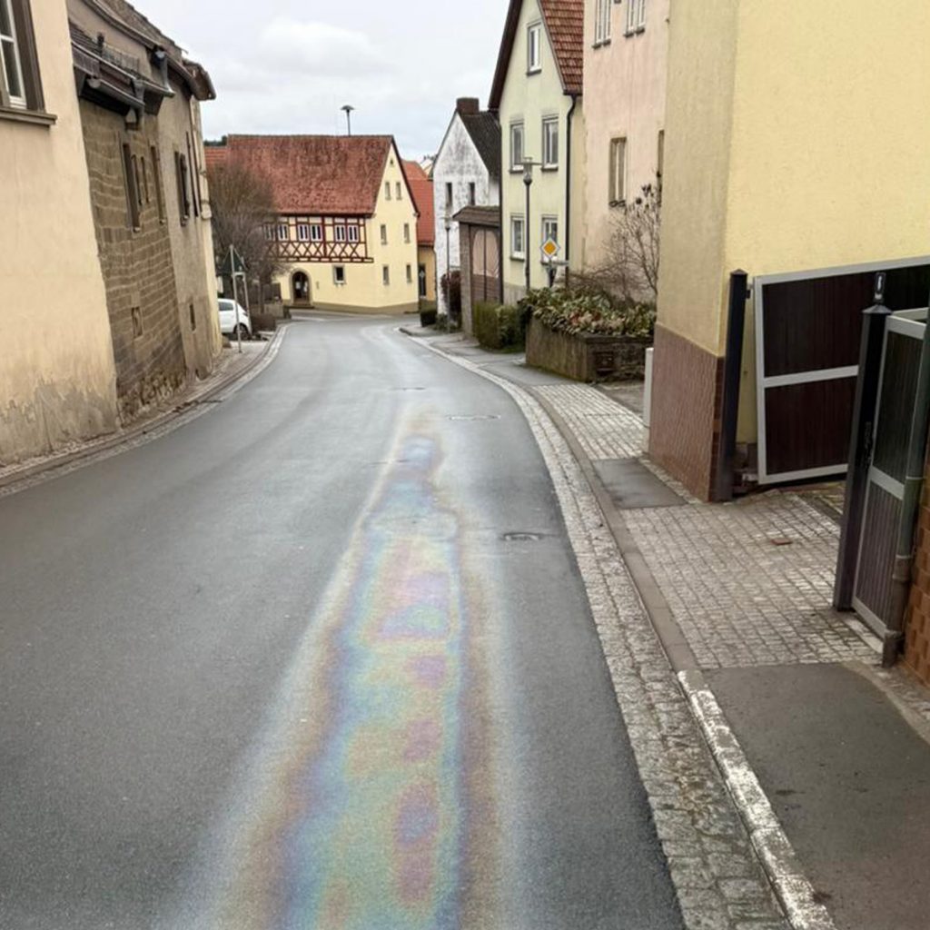 Auslaufender Kraftstoff