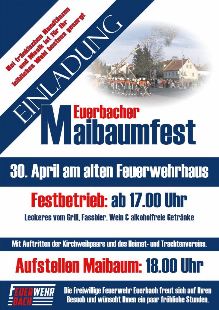 Maibaum Aufstellen 2026 in Euerbach