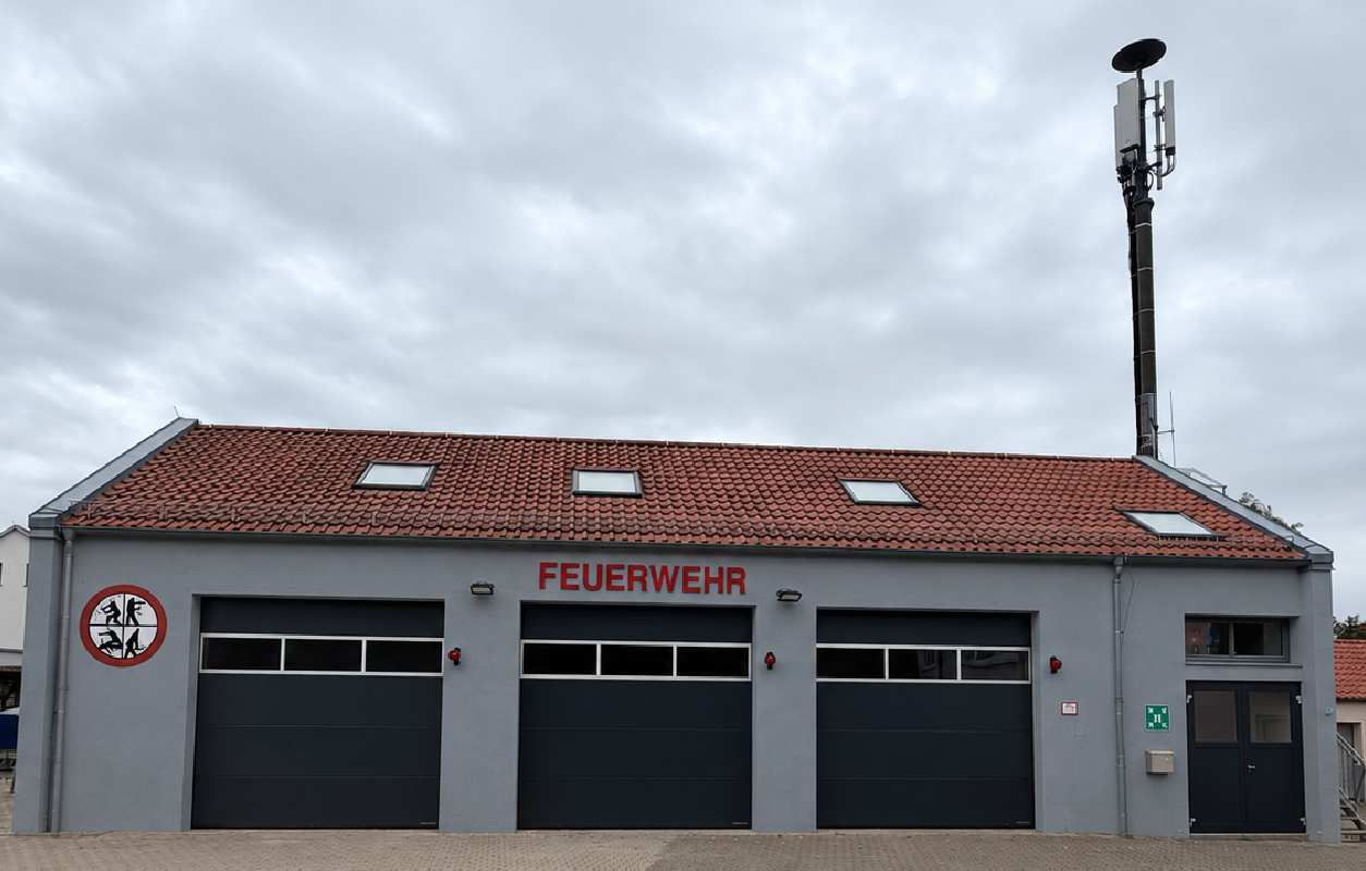 Das Gerätehaus der Feuerwehr Euerbach nach dem Umbau 2026.