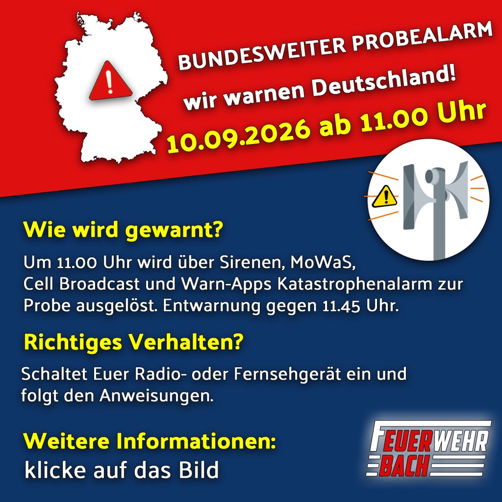 Bundesweiter Warntag am 10.09.2026.